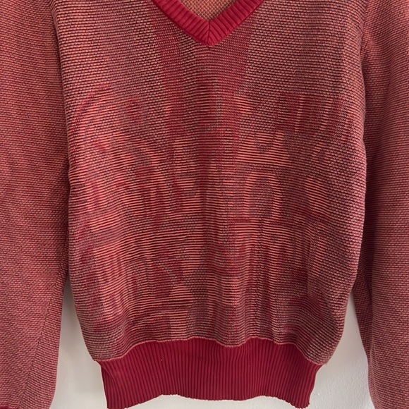 Anne Willi (Parisian Designer) Red V Sweater - Picture 3 of 4